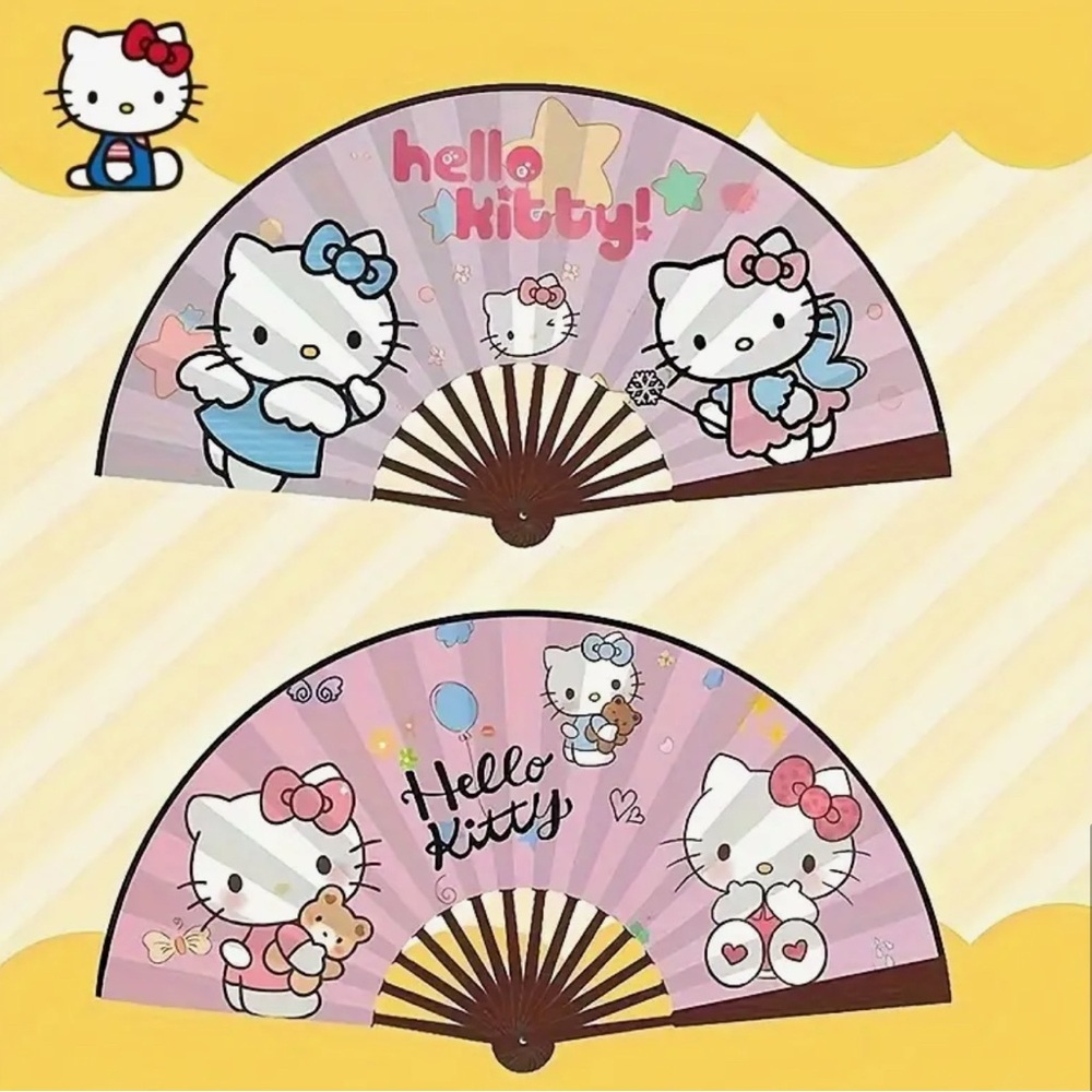 Hello Kitty Hand Fan - New